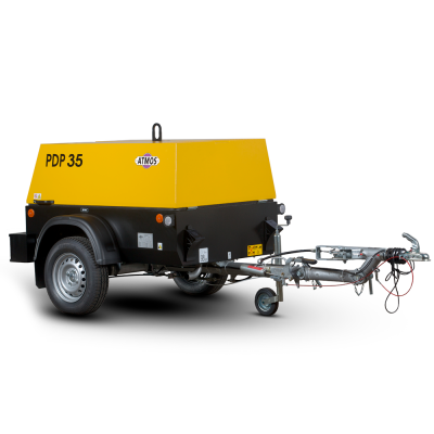 Компрессор передвижной ATMOS PDP35 - 12 бар (регулируемая ходовая часть)