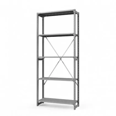 Стеллаж металлический ТСУ Универсал, 2500x1060x300 мм. Полки: метал. перф. усил. 5 шт.