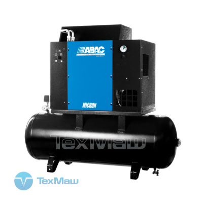 Винтовой компрессор ABAC MICRON.E 5,5 - 200 - 10 бар с осушителем, стартер звезда