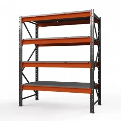 Стеллаж металлический Оптима, 3000x1250x785 мм. Полки: 4 шт. метал.