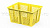 Ящик продуктовый универсальный 400x300x210 мм, цвет: желтый
